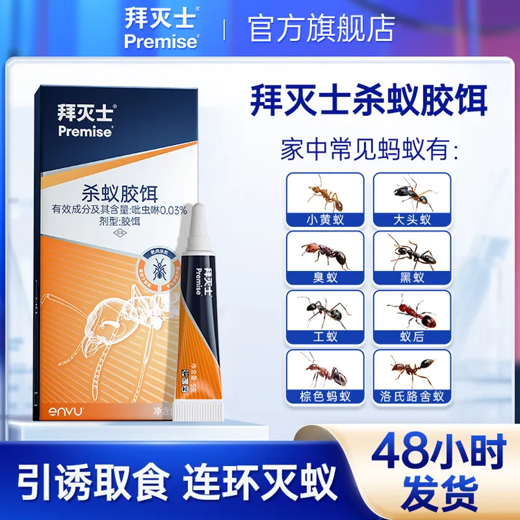 德国拜耳拜灭士蚂蚁药灭蚁胶饵5g杀蚁家用杀虫剂室内灭杀家用DR