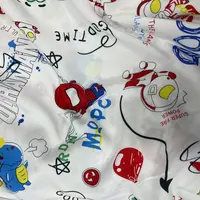  【绒兰】袋鼠国订单! 棉绸布料莱赛尔升级款 220号 白底超人