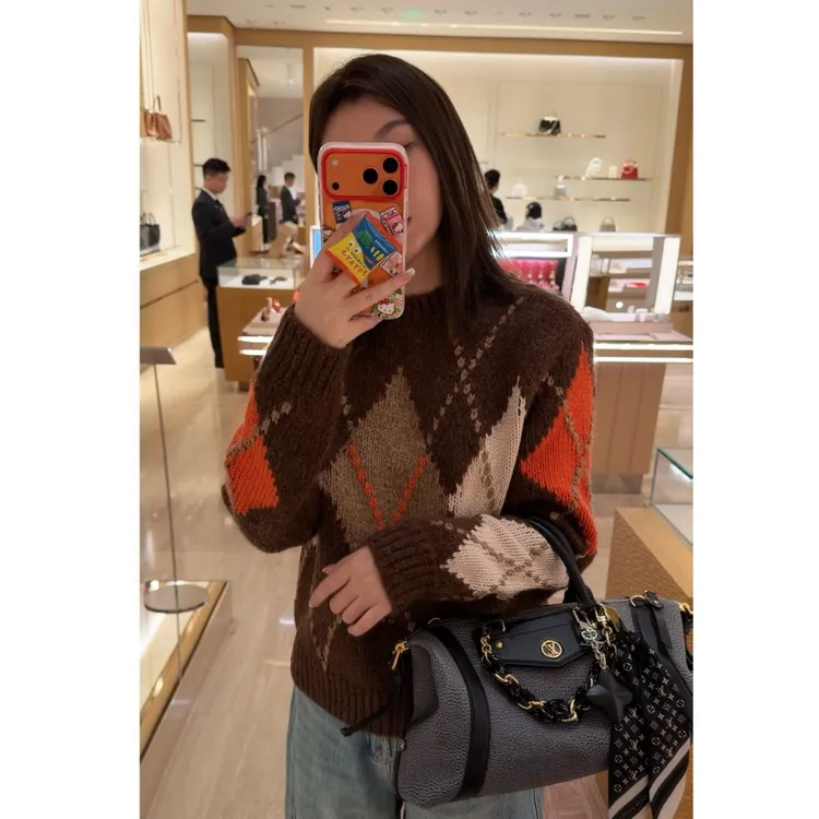 【特种混砂毛衣】CSMY5A280复古百搭秋冬轻奢老钱高级感新款毛衣