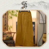 【大金龟●半裙】253163桑蚕丝缎龟香云纱裙子新中式50