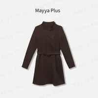 【伦敦回忆】Mayya Plus麦芽定制气质显瘦流光风连衣裙32537387