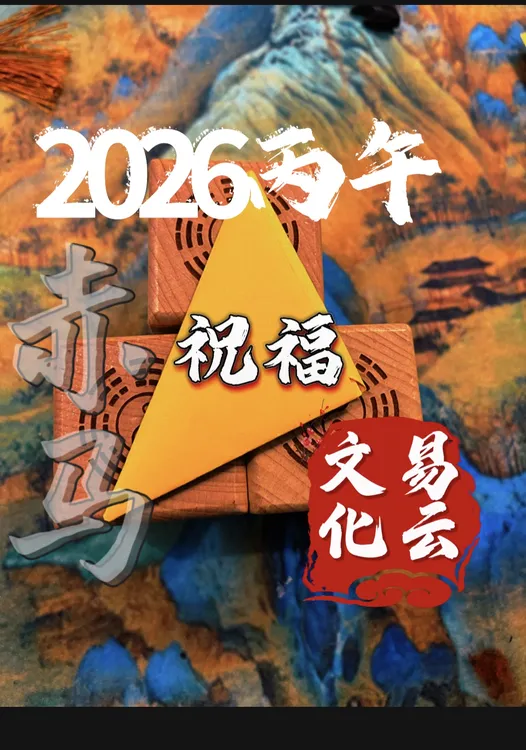 【易云定制】2026丙午 祝福纸 贰零贰陆丙午