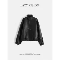LAZYVISION/小羊短款女士皮衣外套ZMD-33423
