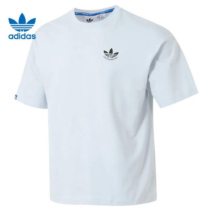 adidas阿迪达斯男子针织无领短T恤JN1675