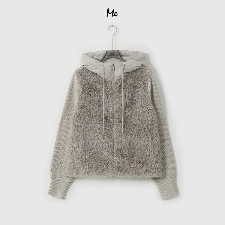 ME【B泰迪针织羽绒服】白鹅绒北纬38.5°绵羊毛保暖羽绒服MESA2480