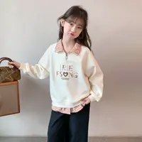 女童2025春秋季新款儿童长袖女孩打底韩版洋气卫衣休闲春秋Q13797