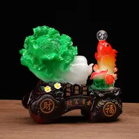 新款白菜摆件财富有余客厅玄关家居装饰品乔迁开业礼品创意摆件