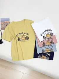 【女王洛克】韩版简约减龄休闲百搭圆领短袖t恤女洋气衣服女LK81840