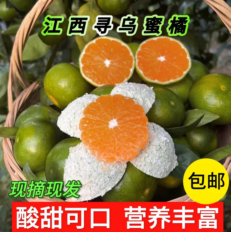 赣南寻乌蜜桔无籽5斤酸甜孕妇水果青皮新鲜早熟蜜橘江西特产皮薄