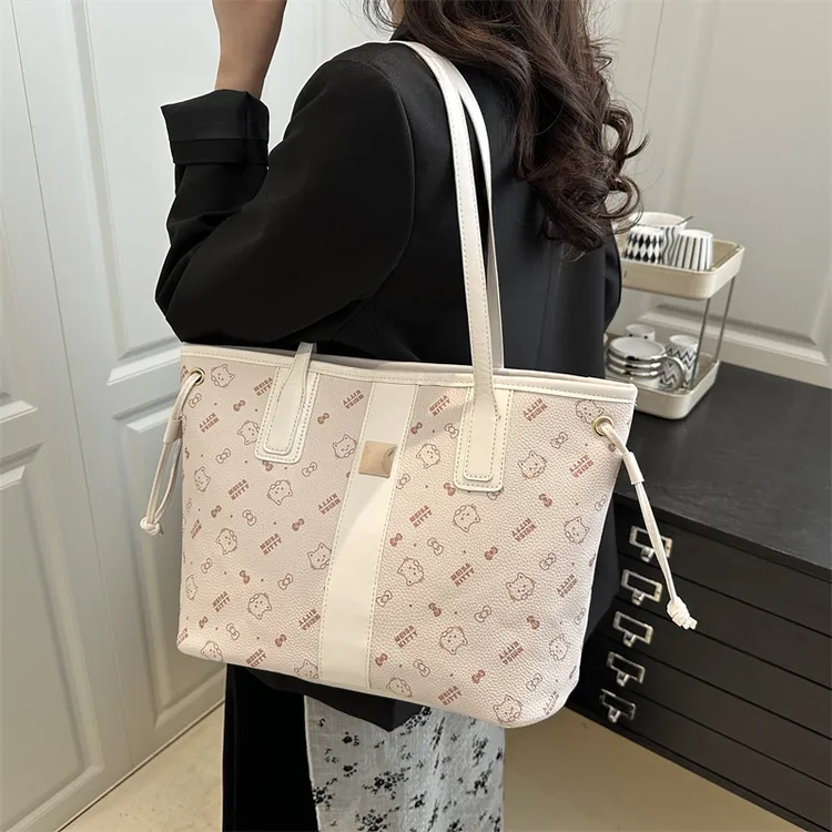 休闲大容量包包女2025新款百搭时尚秋冬单肩包大学生上课包托特包