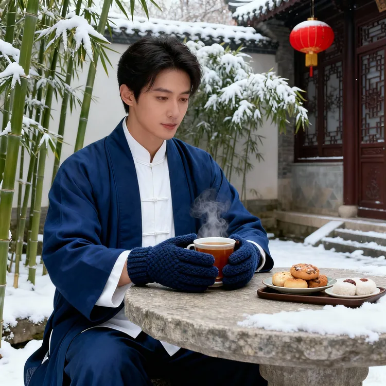 新款冬季爆款保暖加厚加绒冬季男女写字美甲粉色妈妈手套