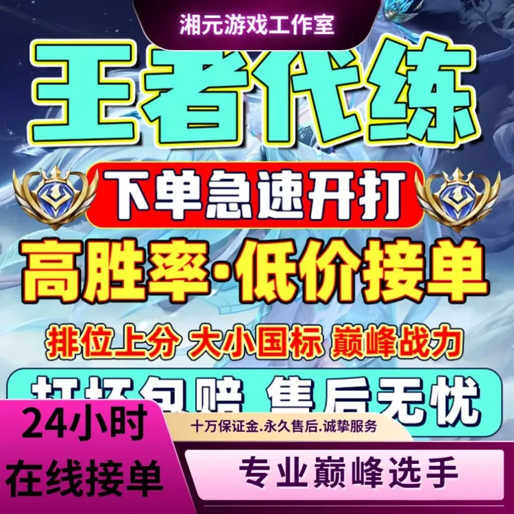 【支持月付】王者荣耀代练排位大小国标省标代打巅峰荣耀战力百星