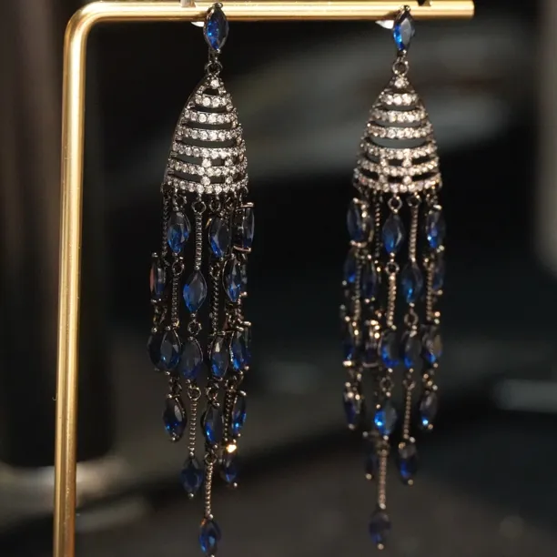 铜合金耳饰 A446法式秋冬百搭气质优雅女神时尚简约耳环