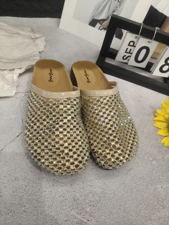 玛莎玛索夏季水钻拖包头