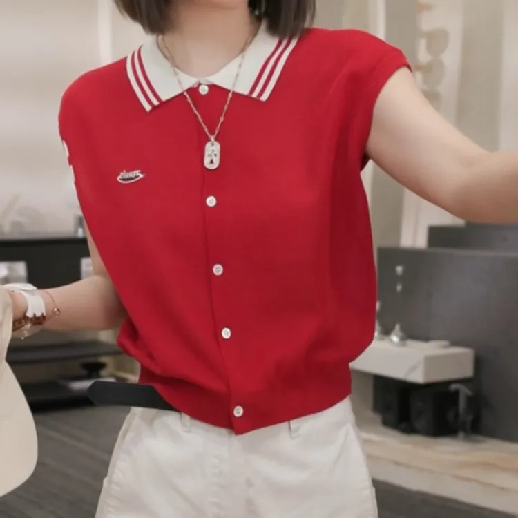 【罗马假日】2025夏季新款时尚气质休闲针织衫上衣LK2504190