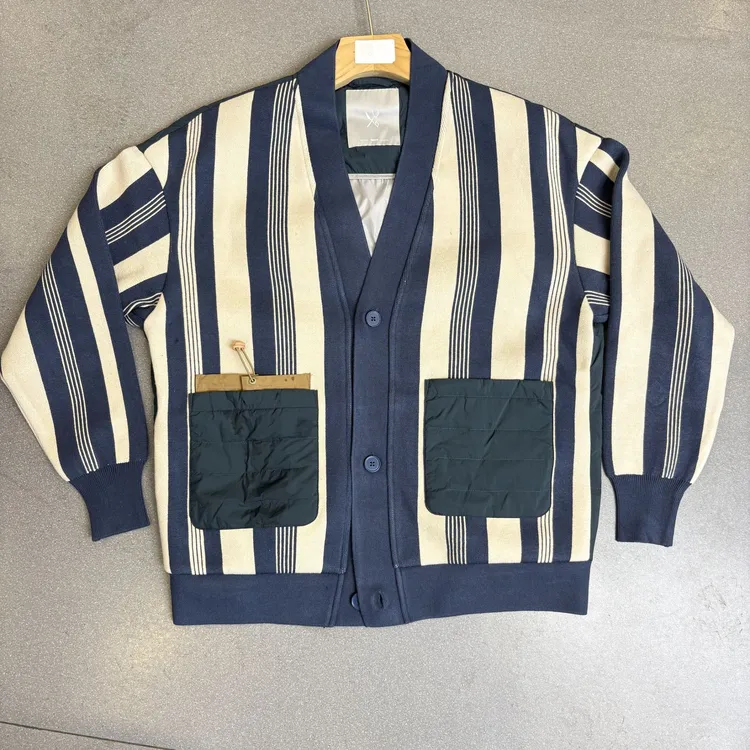 【轻薄款】男士针织羽绒开衫 休闲外套