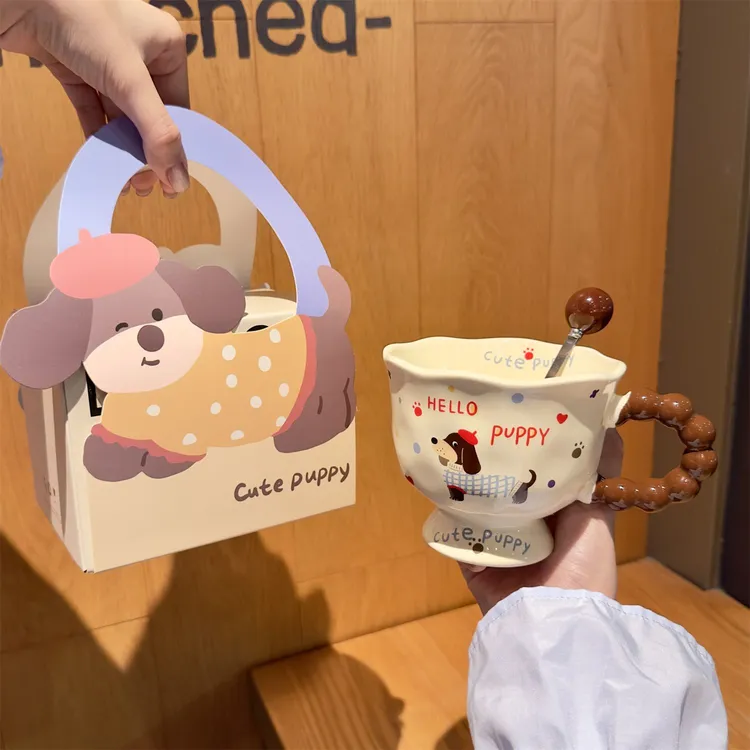 高颜值ins生日礼物便宜显贵送男女朋友女生小众复古马克杯奖杯yw