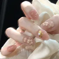 喵公子【花樱梦织】【非遗掐丝】纯手工穿戴甲可拆卸美甲光疗甲