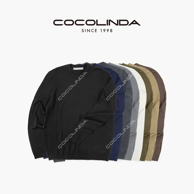 COCOLINDA | 小领口多色亲肤圆领长袖T恤  S650