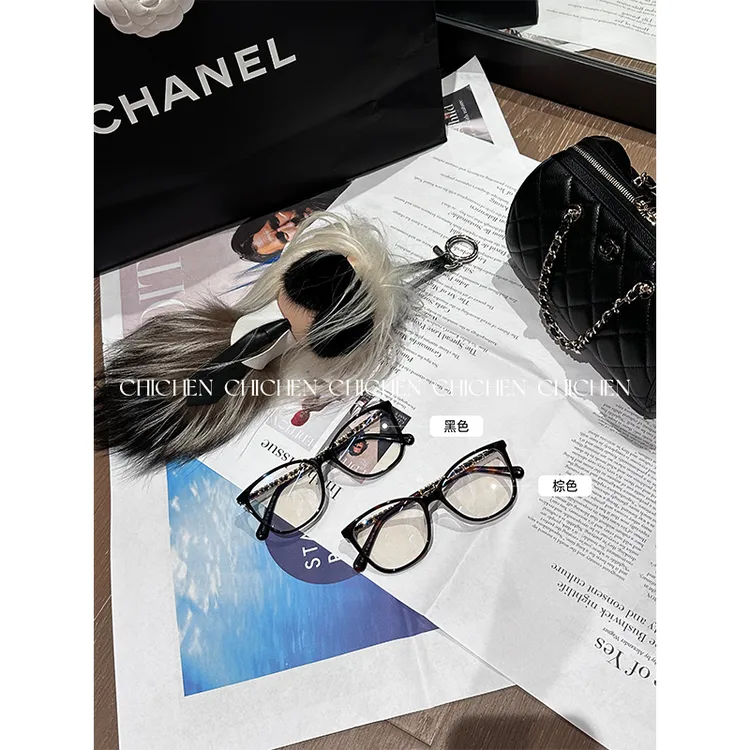 CHICHEN-小香风素颜眼镜