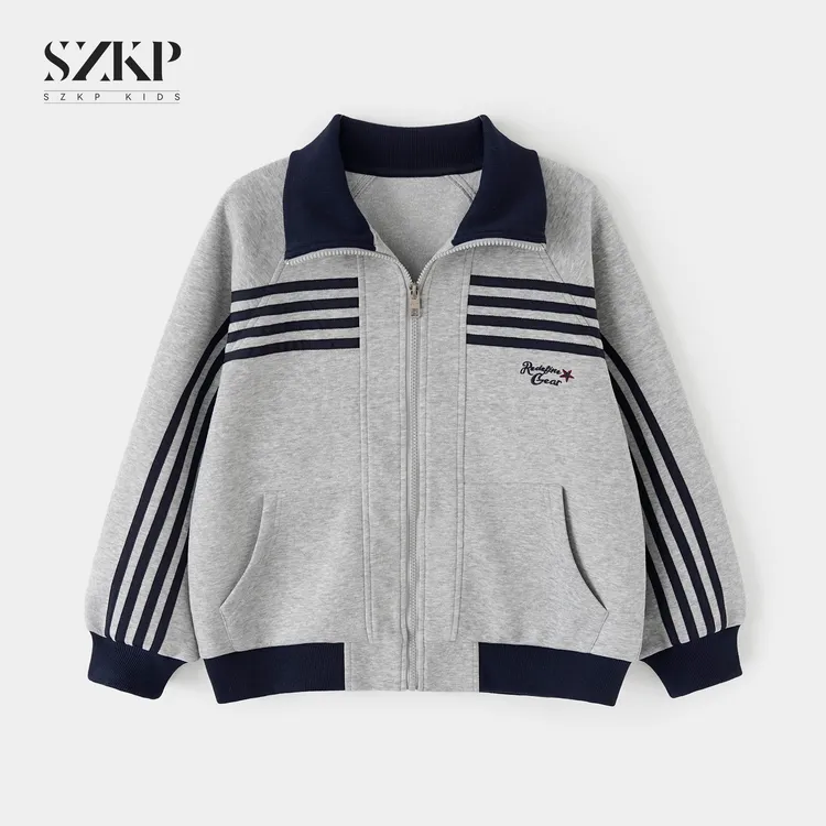 SZKP秋季新款女童装休闲上衣中大童时尚洋气儿童外套YNYQ553369