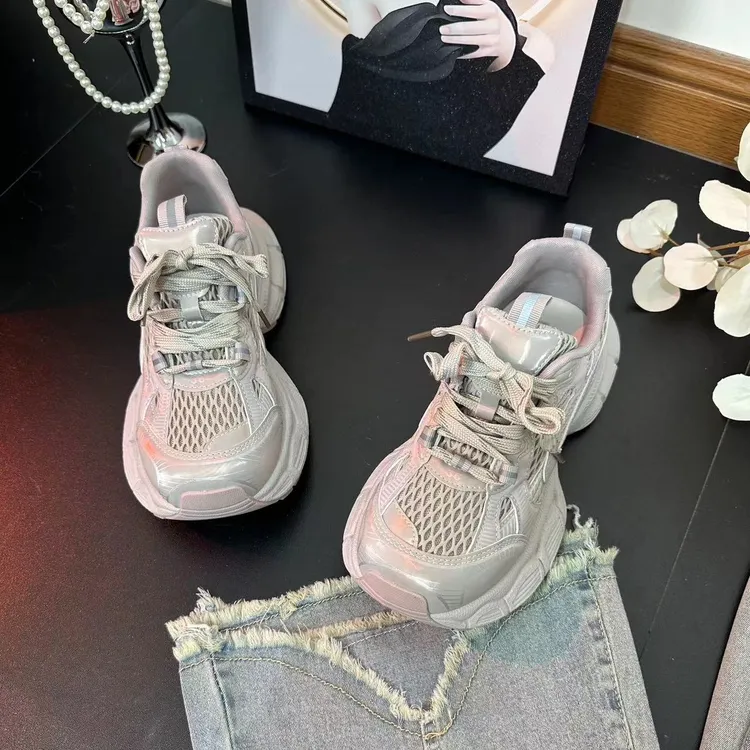 韩国透气老爹鞋女夏季新款百搭休闲鞋增高运动鞋潮鞋女生薄款