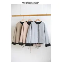 【海街日集】羊羔绒宽松保暖厚外套女冬季 AWWT059