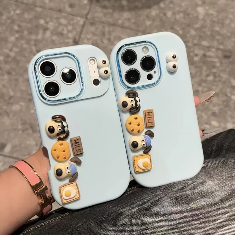 适用立体掌门狗公仔苹果17promax胖子手机壳iPhone16/15/14/13/12