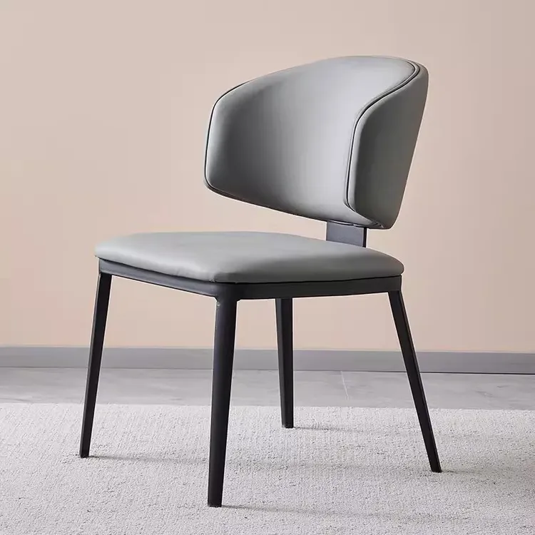 环抱椅轻奢现代家用餐椅2025新款意式极简靠背椅酒店咖啡厅洽谈椅