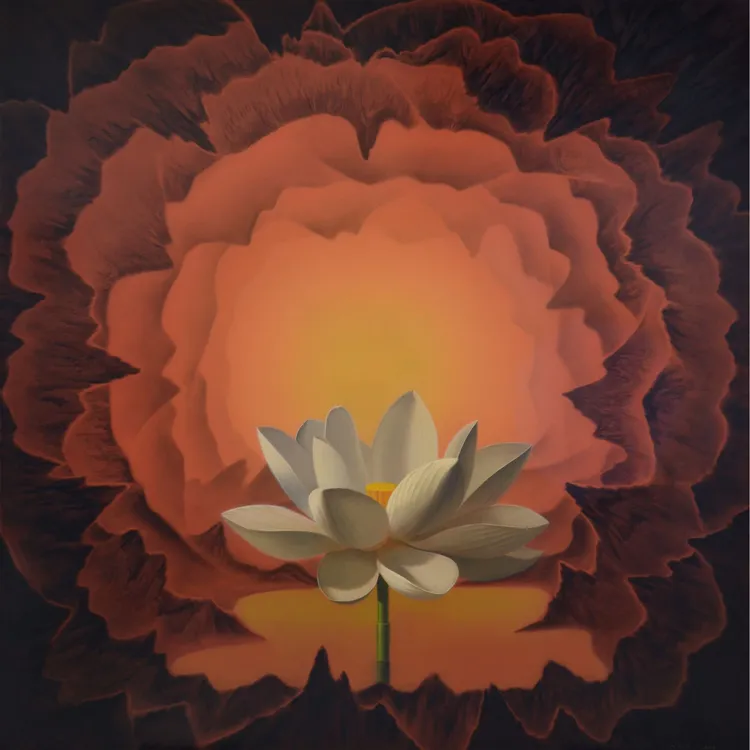 当代艺术油画藏品《空No.3》艺术空间别墅会所