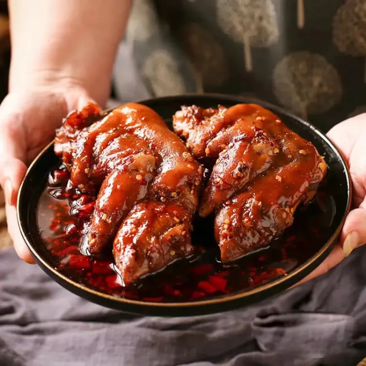 麻辣味猪蹄熟食开袋即食冷吃香辣真空零食卤味特产追剧下酒菜