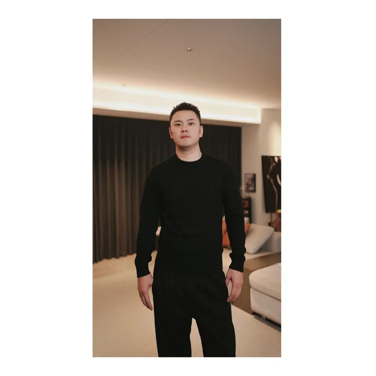 【四哥LISIR】半高领标准圆领厚款衫秋冬男士冬季毛衣--0866