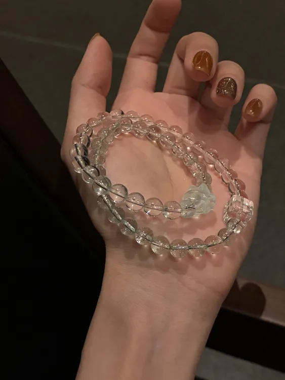 狐狐双圈设计款（白水晶/绿幽灵/萤石）/17内手围