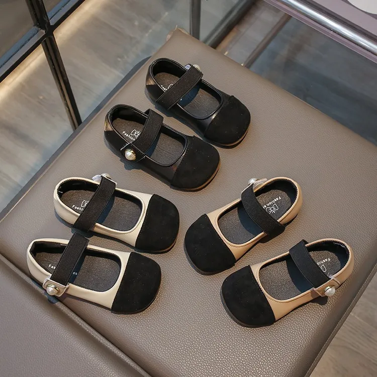 女童皮鞋2025春秋新款儿童鞋子小女孩公主鞋软底豆豆鞋单鞋宝宝鞋