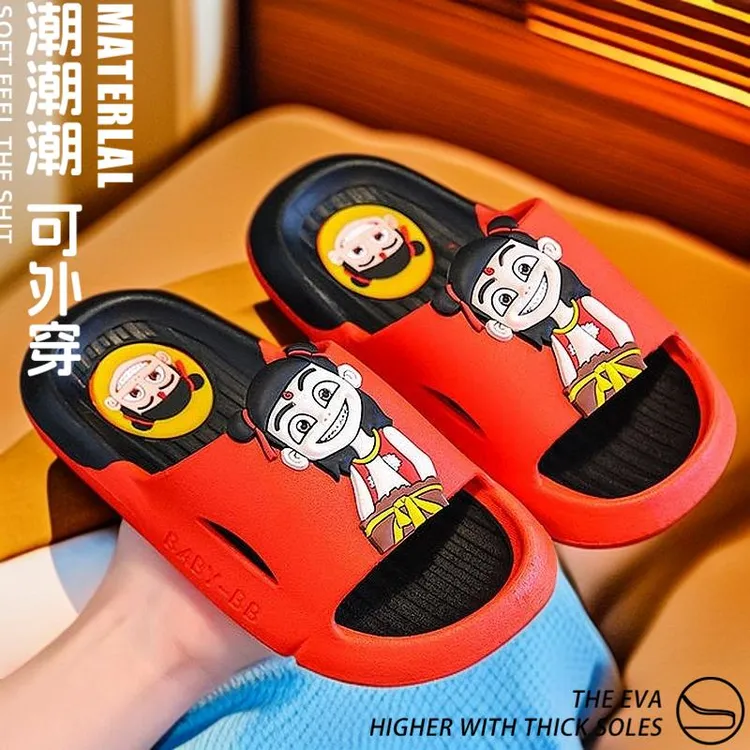 2025新款拖鞋拖鞋宝宝防滑哪吒敖丙夏夏季居家软底拖鞋儿童