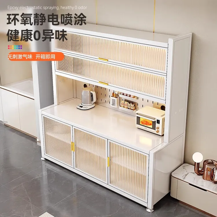餐边柜2025新款高级感多功能置物架现代一体防尘收纳柜储物柜碗柜