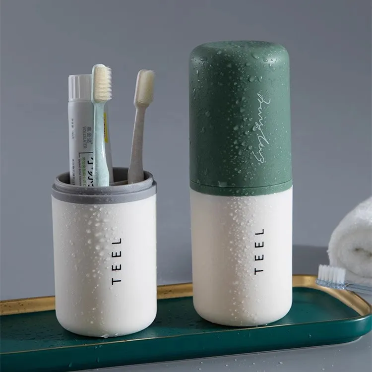 旅行漱口杯洗漱杯牙刷牙膏收纳盒旅游便携式牙具盒刷牙杯子牙缸
