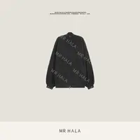 MRHALA 共容廓型双层摇粒绒立领外套女 LW310057