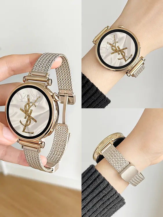 适用华为gt4表带新款gt5智能手表链watch4/3pro表带女款金属磁吸