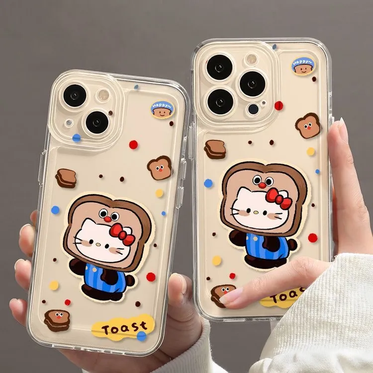 面包凯蒂适用苹果iphone小米15/14/13pro防摔vivo华为oppo手机壳