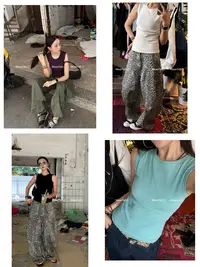 KkK【夏末 】老钱复古美式运动休闲百搭复古吊带工字背心