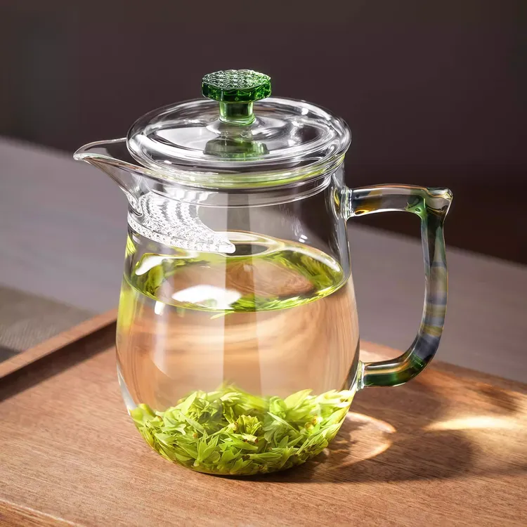 耐热加厚月牙公道杯高档高硼硅一体分茶水绿茶玻璃茶杯茶壶玻璃杯