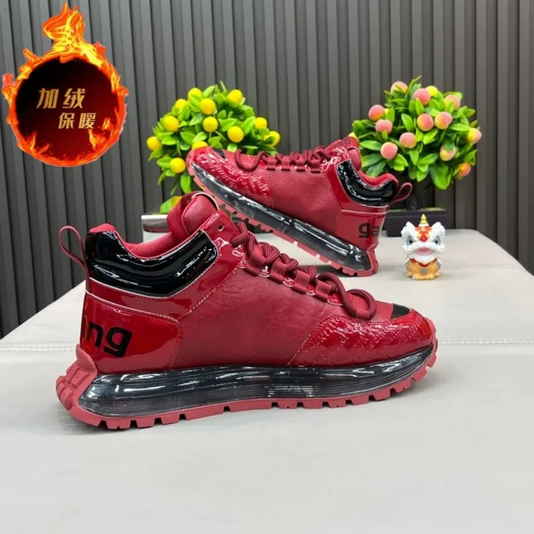 男款2025秋冬新款舒适时尚潮流百搭休闲鞋男士轻奢系带痞帅潮男鞋