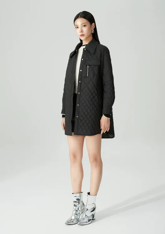 冬季新款90白鸭绒高级时尚经典格纹修身设计感爆款休闲保暖羽绒服