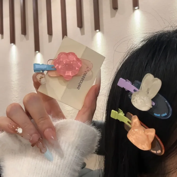 可爱果冻疯狂动物城朱迪尼克发夹甜美少女侧边碎发刘海夹超仙发卡