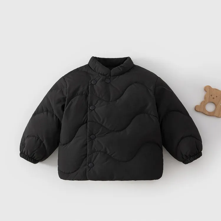 新中式国风男女宝宝羽绒服外套90白鸭绒中性儿童羽绒上衣童装冬季