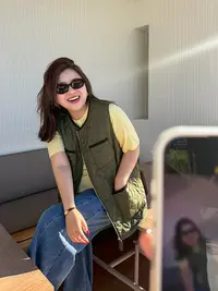旅人/胖mm大码 城市户外绗棉马甲
