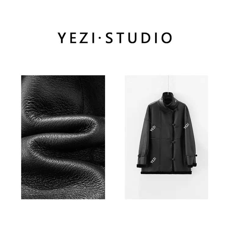 【艺术家】西班牙琎口轻涂美利奴皮毛一体时髦廓形皮草外套25430044