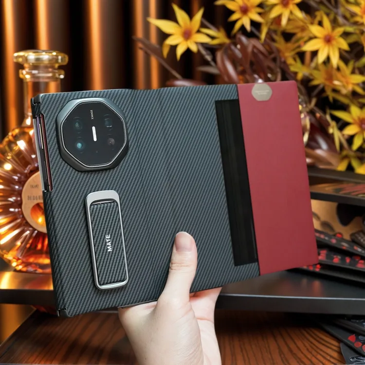 适用华为MateXT非凡大师腕带支架手机壳三折叠全包防摔双中轴xts