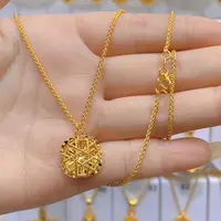 铜合金项链 铜合金《大号爆闪方糖项链》仙女百搭配饰